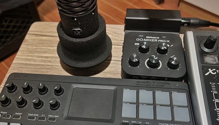 Mixomusiclab Portable Sound Mixing Setup - Korg nanoKey Studio, Aston Spirit and Roland GO:MIXER PRO